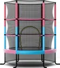 Trampolino per bambini con rete di sicurezza, rosa, Anteprima dell’immagine prodotto 1