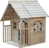 A wooden playhouse for children, shown outdoors against a white background. Anteprima dell’immagine prodotto