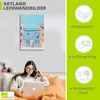 ARTland Leinwandbild Pink Curtains Größe: 80x120 cm Produktbild-Vorschau 2