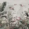 Muralo Vlies Fototapete FLAMINGOS tropische Pflanzen Produktbild-Vorschau 6