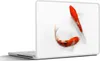 MuchoWow® Laptop Aufkleber Sticker Cover Zwei orangefarbene Produktbild-Vorschau 1
