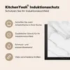 KitchenYeah® Kryt varné desky mramor - strukturovaný - bílý Náhled obrázku produktu 6