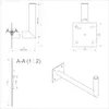 Wandhalter für SAT-Antennen, Stahl, verzinkt, Ø  48mm, Produktbild-Vorschau 3