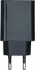 A black electrical adapter with two prongs. Produktbild-Vorschau