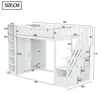 Hochbett 90x200 cm mit Kleiderschrank, Regalen & Produktbild-Vorschau 13