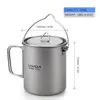 Lixada Ultralight 750 ml – tytanowy kubek z pokrywką i Podgląd zdjęcia produktu 4