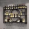 Étagère à vin murale - Étagère à bouteilles en métal - Voir les images du produit 1