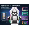 ALFORDSON 1-pak fotel do gier z masażem LED, skóra PU, Podgląd zdjęcia produktu 5