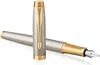 PARKER Füller IM Premium Warm Silver F Blau Geschenkbox Produktbild-Vorschau 2