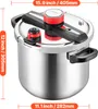 VEVOR Schnellkochtopf 11 L, Dampfkochtopf aus Edelstahl mit Produktbild-Vorschau 8