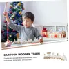 Weihnachten Zug Deko Mini Weihnachtszug Holz-Eisenbahn Produktbild-Vorschau 7