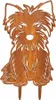 Edelrost Yorkshire Terrier - Rost Deko Hund Rostfigur Produktbild-Vorschau 1