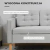 HOMCOM 2místná pohovka, pohovka s úložným prostorem, Náhled obrázku produktu 10