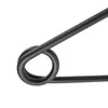 A close-up view of a black metal bracket with a coiled loop. Anteprima dell’immagine prodotto