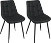 Lot de 2 chaises de salle à manger, fauteuil rembourré en Voir les images du produit 1
