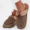 Damen Gefüttert Slippers Isoliert Hausschuhe Slip On Produktbild-Vorschau 3