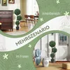 HOMCOM Umelá buxusová guľa, veľká, 100 cm, trojguľová umelá Náhľad obrázku produktu 5