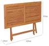 GARLAND® Gartentisch Bari 125x60x75 cm Teak Holz SVLK Produktbild-Vorschau 8