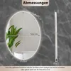 Specchio da bagno ovale COSTWAY, specchio con Anteprima dell’immagine prodotto 3