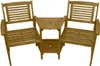 Doppel Gartenbank mit Tisch Loveseat Wetterfest 2-Sitzer Produktbild-Vorschau 4