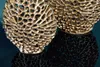 Filigranes Vasen 2er Set ABSTRACT LEAF 40cm gold Handarbeit Produktbild-Vorschau 6