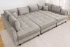 riess-ambiente Moderne XXL Wohnlandschaft KENT 305cm greige Produktbild-Vorschau 6