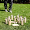Finn Kubb Wurfspiel Holzspielzeug 12 Spielhölzer 1 Wurfholz Produktbild-Vorschau 6