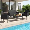 COSTWAY Polyrattan Gartenmöbel Set, Outdoor Gartengarnitur, Produktbild-Vorschau 8