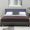 A bed with blue LED lighting in the headboard. Náhled obrázku produktu