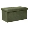 A green storage ottoman is shown against a white background. Náhled obrázku produktu