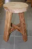 Teakholz Teak Holz massiv Sitzhocker rund Semar aus einer Produktbild-Vorschau 1