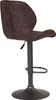 lot de 2 tabourets de bar Sonja - microfibre marron avec Voir les images du produit 13