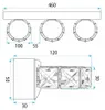 Applique Toolight App1939-3W D'Oro Anteprima dell’immagine prodotto 9