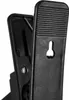 A close-up view of a black plastic clip with a keyhole-shaped opening. Anteprima dell’immagine prodotto