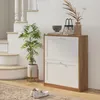 HOMCOM Meuble à chaussures 12 paires, armoire à chaussures Voir les images du produit 2