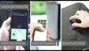 A collage of three images showing different ways to control a Clatronic air conditioner: via a smartphone app, a remote control, and a touch display. Produktbild-Vorschau