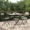 vidaXL Bistrostühle 6 Stk. Klappbar Grau Poly Rattan und Produktbild-Vorschau 11