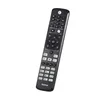 A black remote control with various buttons is shown against a white background. Produktbild-Vorschau