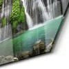 DEQORI Glasbild Echtglas 55x48 cm 'Zwillingswasserfall' Produktbild-Vorschau 4