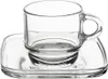 Tasse Glastasse Kaffeetasse Espressotasse mit Untertasse Produktbild-Vorschau 5