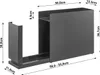 Yamazaki Gewürzregal Küchenregal Metall schwarz 50x36x12cm Produktbild-Vorschau 2