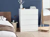 BELIANI Kommode Weiß Spanplatte 4 Schubladen 100 x 80 cm Produktbild-Vorschau 2