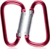 10 Stück 78mm Karabinerhaken Rot D-Form Schnapphaken Produktbild-Vorschau 1