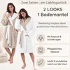 CalmyLIFE Bademantel Damen flauschig Morgenmantel - mit Produktbild-Vorschau 6