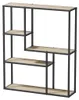 DanDiBo Wandregal Schwarz, métal, 90x75x20 cm, 96702. Voir les images du produit 5