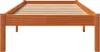 vidaXL Massivholzbett ohne Matratze Wachsbraun 90x200 Produktbild-Vorschau 4