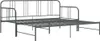 Divano letto allungabile in metallo grigio 90x200 cm Anteprima dell’immagine prodotto 4
