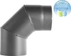 Bertrams Kaminrohrbogen 90° fest ohne Tür Ø130mm grau Produktbild-Vorschau 1