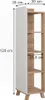 Badregal Vicco Karen Sonoma/Weiß 30 x 128 cm mit 4 Fächern, Produktbild-Vorschau 2
