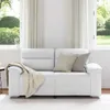 vidaXL 2-Sitzer-Sofa Weiß 160x81x84 cm Kunstleder Produktbild-Vorschau 3